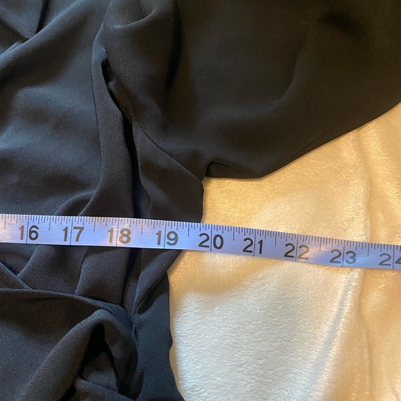 Elegant Black Wrap Dress, No Brand Tag. Approx Sz 16 - Picture 12 of 14